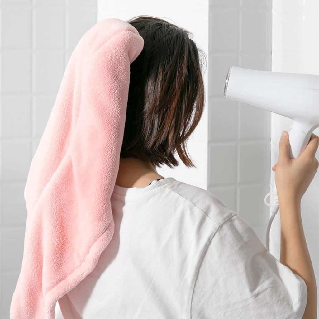 Toalha de Microfibra para Secagem Instantânea de Cabelo - Compre 1 e leve 3