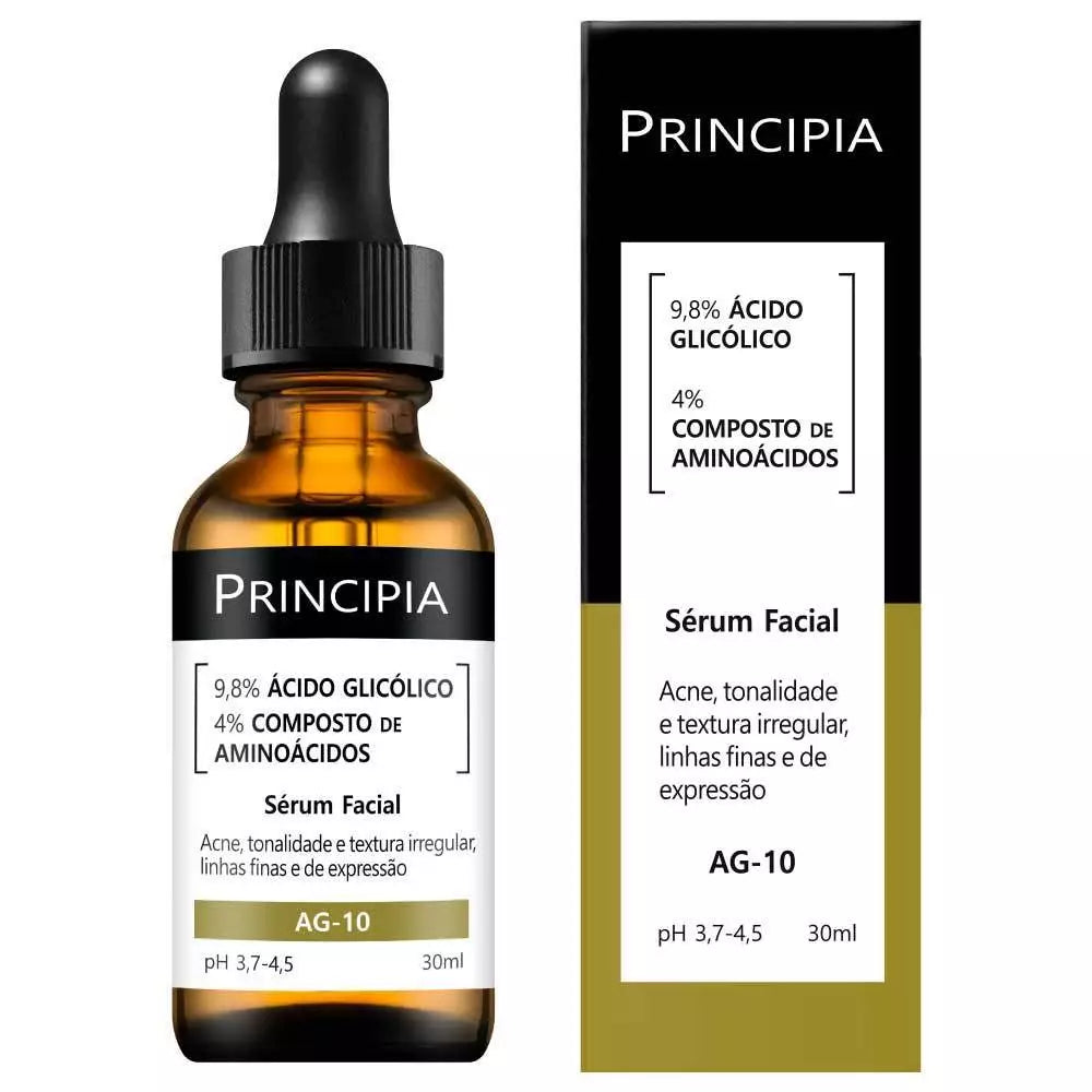 Kit 3 Séruns Principia Glicólico + Peptídeos + Retinóide