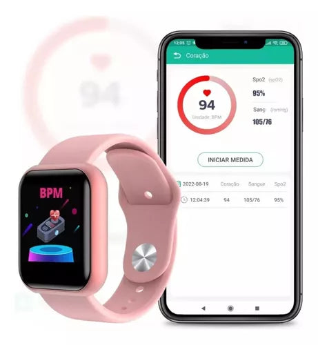 Relógio Smartwatch Rosa